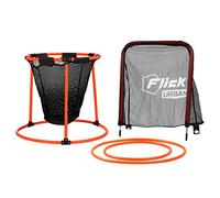 FLICK Urban Multi Skills Set - 4-In-1 Football Training Equipment Set - Football Goal Target Precision Rings, Portable Accuracy Target Net and Target Goal - Designed To Improve Your Football Skills