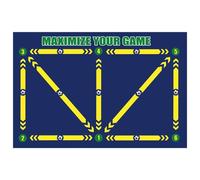 Football Footstep Training Mat Soccer Wear Resistant Corner Field Blanket Football Training Mat(Color 2)