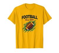 Football Forever NA NK Gridiron Passion T-Shirt, Men, Bright Gold, S