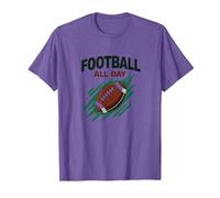 Football Forever NA NK Gridiron Passion T-Shirt, Men, Purple Heather, S
