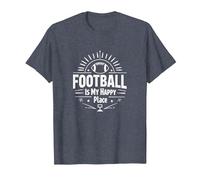 Football Forever: Vintage Gridiron Passion T-Shirt, Men, Heather Blue, 6XL