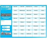 Football Fundraising Scratch Cards (40 Team) A5 Size 10 Pack