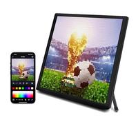 Football Gifts for Boys 64x64 LED Pixel Art Display -Smart Alarm Clock RGB Pixel Matrix Panel DIY Graffiti Animations Patterns Text Programmable for Gaming Room Desk Accessories for Kids Adults