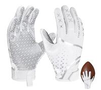 Football Gloves for Kids, Teenagers & Adults - Super Sticky Receiver Gloves with Strong Grip & Durability - Great Gift for Boys, Girls & Men