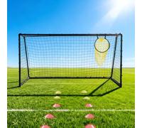 Football Goal for Garden, Heavy Duty Metal & Tool-Free Assembly | 6x4/10x6/12x6 Ft | Weatherproof Net | Single Outdoor Goalpost | 3-14 Kids Training | Stable Garden Practice | All-Weather Use