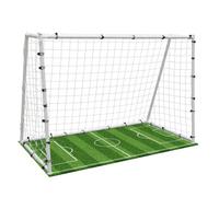 Football Goal for Garden, Heavy Duty Metal & Tool-Free Assembly | 6x4/10x6/12x6 Ft | Weatherproof Net | Single Outdoor Goalpost | 3-14 Kids Training | Stable Garden Practice | All-Weather Use