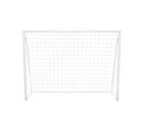 Football Goal Net 8 x 6ft All Weather PVC Goalpost 30ply Knotted Netting 24 Clips Portable Training Practice Indoor Outdoor Quick Slot & Click Assembly 5 Hole Target Sheet 16 Bungee Straps & Carry Bag