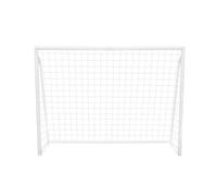 Football Goal Net 8 x 6ft All Weather PVC Goalpost 30ply Knotted Netting 24 Clips Portable Training Practice Indoor Outdoor Quick Slot & Click Assembly 5 Hole Target Sheet 16 Bungee Straps & Carry Bag