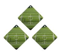 Football Goal Post Sports Area Car Air Freshener, 3 Pcs Rhombus Hanging Air Freshener Cards, Long Lasting Fragrance Scented Cards for Car, Home, Office White-style
