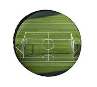 Football Goal Post Sports Area Spare Tire Cover, 32inch Oxford Wheel Protector Travel Accessories, Waterproof Dustproof Wheel Tire Covers for RV Jeep SUV Camper Truck