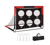 Football Goal - Sporty Pop Design, 1.2 m Width x 0.9 m Height, Rectangular, Foldable and Portable - for Boys Girls Sports Training Game Throwing Party Playground