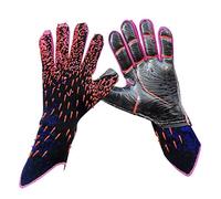 Football Goalkeeper Gloves, Goalkeeper Gloves with Strong Handles Palms 2 Pieces Latex Non-Slip Football Gloves Goalkeeper Gloves for Kids Boys