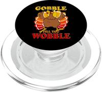 Football Gobble Till You Wobble Turkey PopSockets PopGrip for MagSafe