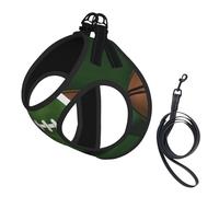 Football Green Compact Pet Suspender Vest-The Perfect Small Pet For A Comfortable Walk