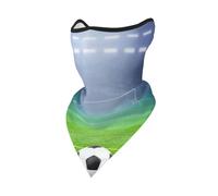 Football Green Stadium Lights Soccer Windproof Mask,Neck Gaiter Winter Motorcycle Face Cover