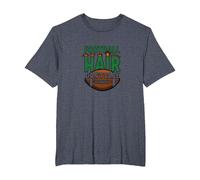 Football Hair Don't Care - Spiked Fan Spirit, T-Shirt, Men's Big and Tall, Heather Blue, 3X Tall