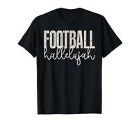 Football Hallelujah Fan Gameday Celebration Value Graphic T-Shirt, Men, Black, L
