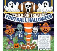 Football Halloween Simple and Bold Coloring Book for Adults & Teens
