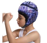 Football Helmet, Adjustable Foam Padded Scrum Cap Breathable Head Protector for Youth Kids Adults
