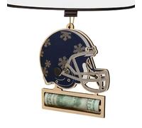 Football Helmet Cash Holder Ornament - Wooden Creative Helmet Decorations - Christmas Tree Ornament | for Thanksgiving Holiday New Year Eve Party Kids Adults Family Friends Home Car