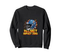 Football Helmet Impact Power Dynamic Sports Design Sweatshirt