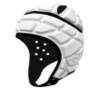 Football Helmet, Soft Shells Flag Football Helmet Adjustable Breathable Padded Soccer Headgear for Youth Kids 7-12 Years Old, White