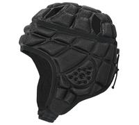 Football Helmet, Soft Shells Flag Football Helmet Adjustable Breathable Padded Soccer Headgear for Youth Kids 7-12 Years Old, Black