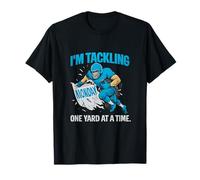 Football Humor Tackling Monday One Yard Design T-Shirt