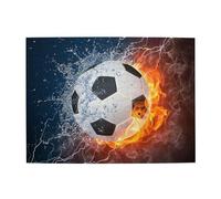 Football In Water And Fire,500 Pieces Puzzles for Adults-Wooden Jigsaw Puzzle for Adults Elderly