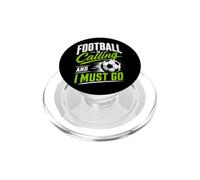 Football Is Calling & I Must Go Illustration Graphic Designs PopSockets PopGrip for MagSafe