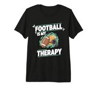 Football is My Therapy Funny Sunday Game Tailgate Premium T-Shirt