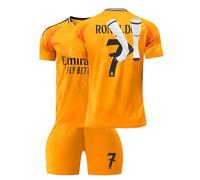 Football Jersey For boys girls 2024 Men Jersey Youth Trainshirts Jersey Football Suit Soccer Jersey Shorts Set Fans Gift (M, 4-5 Y)