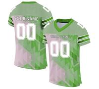 Football Jerseys for Men Women Youth Kids Customize Printed Name Number & TeamName Logo Practice Sports Uniform Short Sleeve T-Shirt Quick Dry Breathable S-7XL