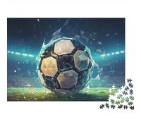 Football Jigsaw Puzzle - 1000 Piece World Cup Home Décor Art, Educational Brain Teaser & Challenge (1000pcs (75x50cm))