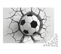 Football Jigsaw Puzzle for Adults Fun 1000 Piece World Cup Toy Intellectual Game Home Decoration Stress Relief Toy Education Game Challenge Educational (1000pcs (75x50cm))