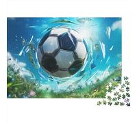 Football Jigsaw Puzzle For Everyone - 300 Piece World Cup Home Décor, Relaxing Brain Teaser & Premium Quality (300pcs (40x28cm))