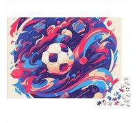 Football Jigsaw Puzzle For Everyone - 500 Piece World Cup Home Décor, Relaxing Brain Teaser & Premium Quality (500pcs (52x38cm))