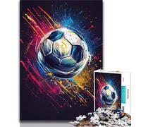 Football Jigsaw Puzzles for Adults 1000 Piece,Help The Brain Exercise Addictive Toys to Cultivate Patience Suitable for Couples 50x75cm