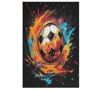 Football Jigsaw Puzzles for Kids 1000 Pieces 3d Wooden Puzzle Decompression Game for Adults Women Girl Educational Game Toys (78×53cm)