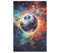 Football Jigsaw Puzzles for Kids 1000 Pieces 3d Wooden Puzzle Decompression Game for Adults Women Girl Educational Game Toys （78×53cm）