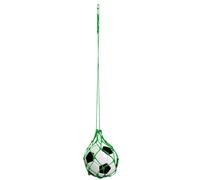 Football Kick Trainer, Elastic Reinforced Nylon Folding Football Training Juggling Net for Kicking Practice Soccer Ball Control Accuracy Improvement Adjustable Strap for All Ages (Green)