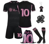 Football Kit Kids, Children Football Training T-shirts Shorts Socks Guard Plate Keychain Accessories,Boys Girls Home Away Soccer Jerseys Football Fan Gifts for Kids