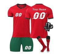 Football Kit, Personalised Football Shirt Shorts and Socks Set with Name Number, Gifts for Boys and Girls (UK, Alpha, One Size, X11)