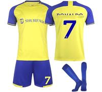Football Kits For Kids 2024/2025, Al Nassr Fc Football Kits For Boys And Aldult, Football Training Set 4-Piece 3-Piece Football Socks Shirts Shorts Kneepad Jersey Tracksuit