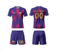 Football Kits for Kids, Personalised Football Kit Kids with Name Number,Team Logo,Custom Football Gifts for Boys Men Women