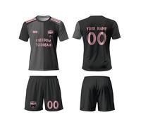 Football Kits for Kids, Personalised Football Kit Kids with Name Number,Team Logo,Custom Jersey Shirts for Club World Cup 2025, Football Gifts for Boys Men Women