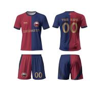 Football Kits for Kids, Personalised Football Kit Kids with Name Number,Team Logo,Custom Jersey Shirts for Club World Cup 2025, Football Gifts for Boys Men Women