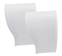 Football Lace Sashes, Lace Sashes for Football Boots | Silicone Football Lace Headband 2X - Lace Shoe Covers for Football Boots Lace Shoe Covers for Hocke Football Boots, White, Fare riferimento alla