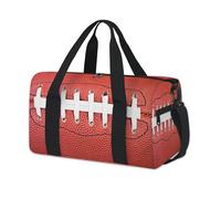 Football Laces American Sports Duffel Bag Football Weekend Overnight Bag Tote Holdall Casual Travel Gym Duffel Bags for Kids Girls Boys Women Men
