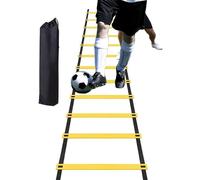 Football Ladder - 19.6ft Workout Ladder Agility with Carry Bag - 12 Rung Speed Training Equipment for Gym Outdoor Fitness Practice Baseball Sports